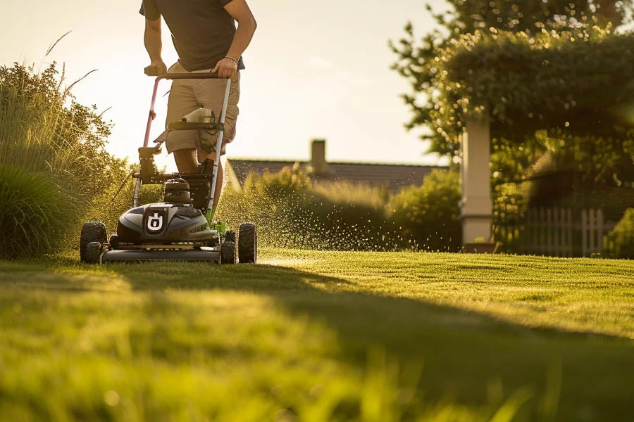 electric self propelled lawn mowers