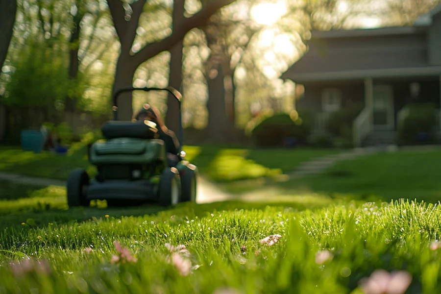 electric self propelled lawn mowers